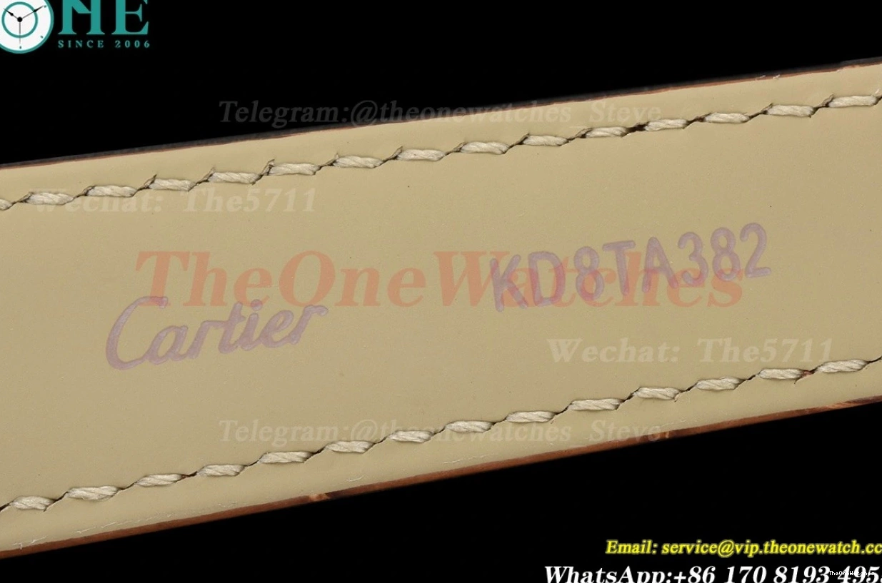 Dial Tank F1F Louis White YG 25.5mm Alligator Quartz LE 0217